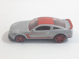 2012 Hot Wheels Mustang Boss 302 Laguna Seca Metallic Grey Die Cast Toy Car Vehicle