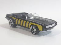 2008 Hot Wheels 1969 Chevrolet Camaro Convertible Black w/ Yellow Bee Die Cast Toy Car Vehicle