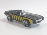 2008 Hot Wheels 1969 Chevrolet Camaro Convertible Black w/ Yellow Bee Die Cast Toy Car Vehicle