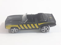 2008 Hot Wheels 1969 Chevrolet Camaro Convertible Black w/ Yellow Bee Die Cast Toy Car Vehicle