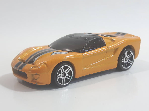 2009 Hot Wheels 40 Somethin' Metalflake Orange Yellow Die Cast Toy Car Vehicle