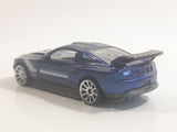 2013 Hot Wheels HW Workshop Then and Now Custom '12 Ford Mustang Dark Metallic Blue Die Cast Toy Car Vehicle