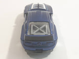 2013 Hot Wheels HW Workshop Then and Now Custom '12 Ford Mustang Dark Metallic Blue Die Cast Toy Car Vehicle