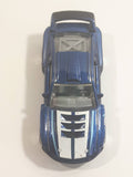 2013 Hot Wheels HW Workshop Then and Now Custom '12 Ford Mustang Dark Metallic Blue Die Cast Toy Car Vehicle