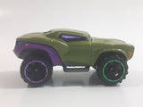 2014 Hot Wheels Marvel Character Cars Hulk Olive Green and Purple Die Cast Toy Car Vehicle