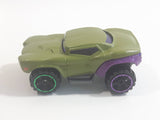 2014 Hot Wheels Marvel Character Cars Hulk Olive Green and Purple Die Cast Toy Car Vehicle