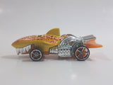 2011 Hot Wheels Creature Cars Sharkruiser Yellow Die Cast Toy Car Shark Shaped Vehicle