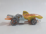 2011 Hot Wheels Creature Cars Sharkruiser Yellow Die Cast Toy Car Shark Shaped Vehicle