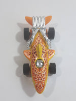 2011 Hot Wheels Creature Cars Sharkruiser Yellow Die Cast Toy Car Shark Shaped Vehicle