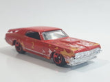 2012 Hot Wheels HW Main Street '69 Mercury Cougar Eliminator Cranston Fire #2 Red Die Cast Toy Muscle Car Vehicle