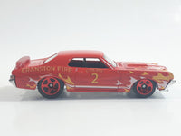 2012 Hot Wheels HW Main Street '69 Mercury Cougar Eliminator Cranston Fire #2 Red Die Cast Toy Muscle Car Vehicle