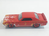 2012 Hot Wheels HW Main Street '69 Mercury Cougar Eliminator Cranston Fire #2 Red Die Cast Toy Muscle Car Vehicle