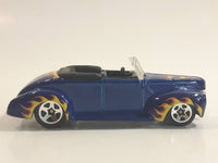 2008 Hot Wheels All Stars '40 Ford Convertible Dark Blue Die Cast Toy Car Vehicle