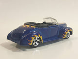 2008 Hot Wheels All Stars '40 Ford Convertible Dark Blue Die Cast Toy Car Vehicle