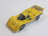 2009 Hot Wheels HW Special Features Ferrari 512M Yellow Die Cast Toy Car Vehicle with Opening Engine Bay