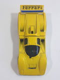 2009 Hot Wheels HW Special Features Ferrari 512M Yellow Die Cast Toy Car Vehicle with Opening Engine Bay