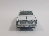 1980s Yatming Dodge Monaco White Rescue Die Cast Toy Car Emergency Vehicle