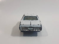 1980s Yatming Dodge Monaco White Rescue Die Cast Toy Car Emergency Vehicle