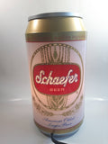 2001 Rabbit Tanaka Pabst Brewing Company Schaefer Beer "America's Oldest Lager Beer" 10" Tall Beer Can Shaped Rotating Plug In Electric Lamp Light