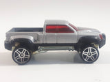 2001 Hot Wheels First Editions Mega Duty Truck Silver Die Cast Toy Car Vehicle