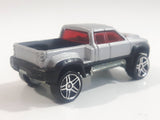 2001 Hot Wheels First Editions Mega Duty Truck Silver Die Cast Toy Car Vehicle