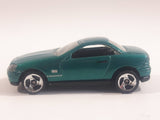 2000 Hot Wheels Mercedes SLK Metallic Aqua Green Die Cast Toy Car Vehicle