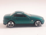 2000 Hot Wheels Mercedes SLK Metallic Aqua Green Die Cast Toy Car Vehicle