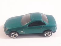 2000 Hot Wheels Mercedes SLK Metallic Aqua Green Die Cast Toy Car Vehicle