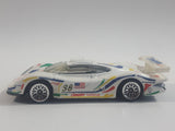 2000 Hot Wheels Porsche 911 GT1-98 White Die Cast Toy Race Car Vehicle