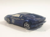 2001 Hot Wheels 25th Anniversary Lamborghini Countach Blue Die Cast Toy Exotic Luxury Car Vehicle