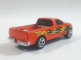 2001 Hot Wheels Wreck'n Roll 1997 Ford F-150 Pickup Truck Orange Die Cast Toy Vehicle