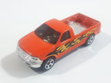 2001 Hot Wheels Wreck'n Roll 1997 Ford F-150 Pickup Truck Orange Die Cast Toy Vehicle