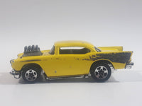 1996 Hot Wheels '50's Favorites '57 Chevy Yellow Die Cast Toy Muscle Car Vehicle