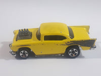 1996 Hot Wheels '50's Favorites '57 Chevy Yellow Die Cast Toy Muscle Car Vehicle