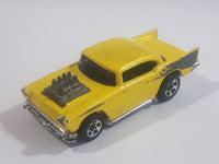 1996 Hot Wheels '50's Favorites '57 Chevy Yellow Die Cast Toy Muscle Car Vehicle