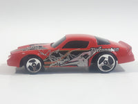 2001 Hot Wheels Fossil Fuels Chevrolet Camaro Z28 Red Die Cast Toy Muscle Car Vehicle