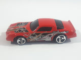 2001 Hot Wheels Fossil Fuels Chevrolet Camaro Z28 Red Die Cast Toy Muscle Car Vehicle