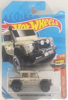 2018 Hot Wheels HW Hot Trucks '15 Land Rover Defender Double Cab Light Brown Beige Die Cast Toy Car Vehicle New in Package