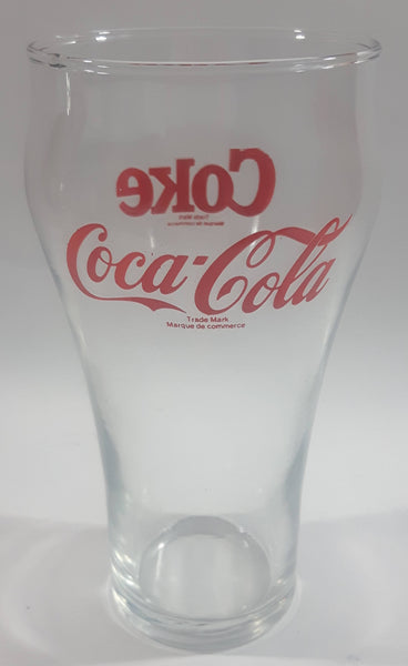 Coca-Cola Coke Soda Pop Red Lettering 6" Tall Glass Fountain Cup Collectible