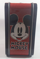 2011 Loungefly Disney Mickey Mouse Red and Black Embossed Tin Metal Lunch Box