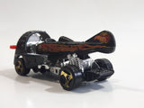 2002 Hot Wheels Dog Fighter Matte Black Die Cast Airplane Style Toy Car Vehicle