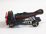 2002 Hot Wheels Dog Fighter Matte Black Die Cast Airplane Style Toy Car Vehicle