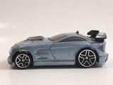 2004 Hot Wheels Tooned Mercy Breaker Light Silver Blue Die Cast Toy Car Vehicle - McDonald's Happy Meal