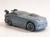 2004 Hot Wheels Tooned Mercy Breaker Light Silver Blue Die Cast Toy Car Vehicle - McDonald's Happy Meal