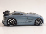 2004 Hot Wheels Tooned Mercy Breaker Light Silver Blue Die Cast Toy Car Vehicle - McDonald's Happy Meal