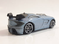 2004 Hot Wheels Tooned Mercy Breaker Light Silver Blue Die Cast Toy Car Vehicle - McDonald's Happy Meal