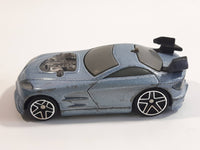 2004 Hot Wheels Tooned Mercy Breaker Light Silver Blue Die Cast Toy Car Vehicle - McDonald's Happy Meal