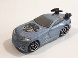 2004 Hot Wheels Tooned Mercy Breaker Light Silver Blue Die Cast Toy Car Vehicle - McDonald's Happy Meal