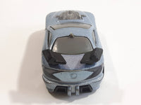 2004 Hot Wheels Tooned Mercy Breaker Light Silver Blue Die Cast Toy Car Vehicle - McDonald's Happy Meal