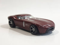 2009 Hot Wheels Fast FeLion Burgundy Maroon Dark Red Die Cast Toy Car Vehicle